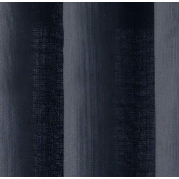 Style Selections 84" Light Filtering Grommet Single Curtain Panel Navy - Picture 7 of 11
